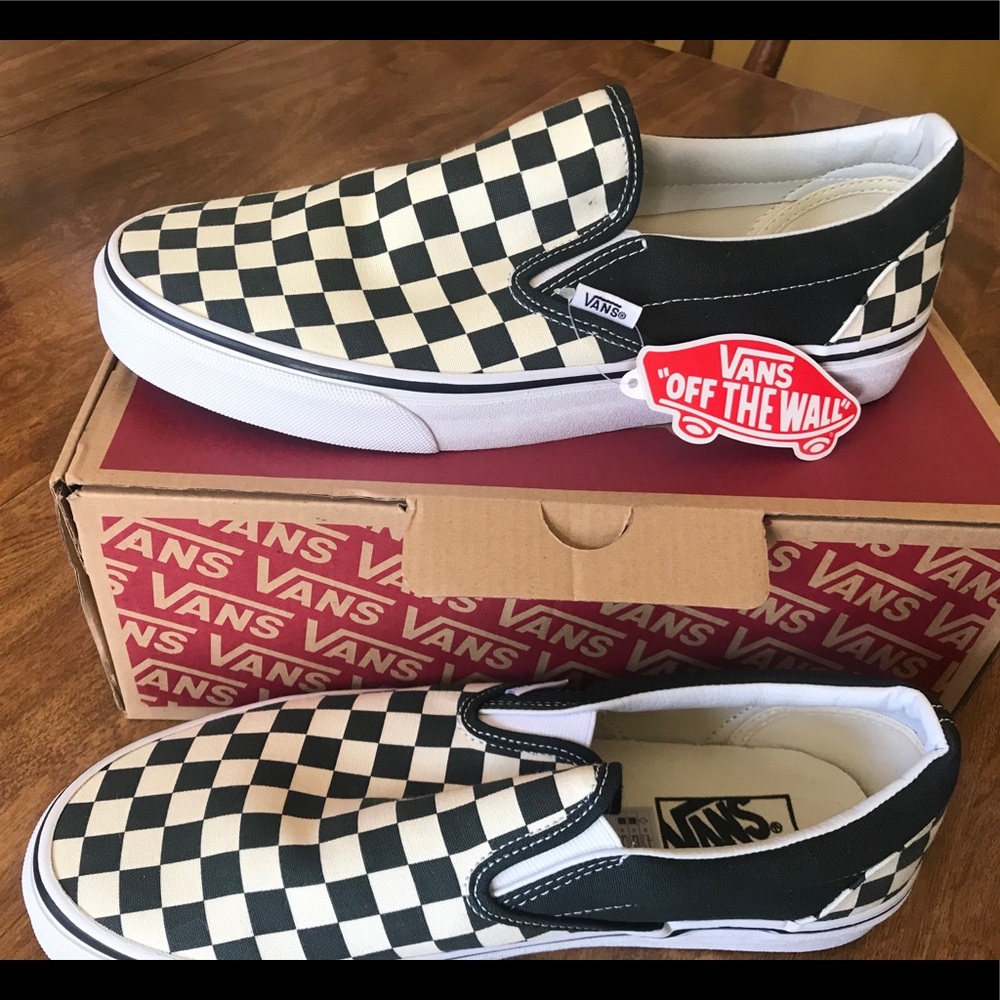 Checkerboard Vans - New